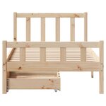 vidaXL Cadre de lit sans matelas 100x200 cm bois massif de pin