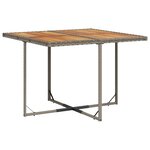 vidaXL Ensemble à manger de jardin 9 Pièces coussins gris résine tressée