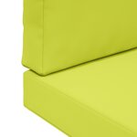 vidaXL Coussin de canapé d'extérieur 2 Pièces Vert Polyester