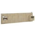 vidaXL Tête de lit avec armoires Chêne sonoma Bois d'ingénierie