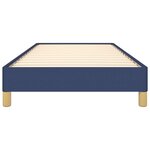 Vidaxl cadre de lit bleu 90x200 cm tissu