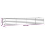 vidaXL Lit surélevé de jardin rouillé 320x80x45 cm acier corten