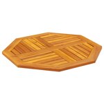 vidaXL Dessus de table 70x70x2 cm octogonal bois massif d'acacia