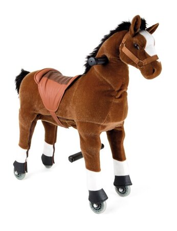 PonyCycle - Jouet Cheval à Monter pour Enfant - Modèle E - Taille 3 -  Roulette Peluche - Noir - Cdiscount Jeux - Jouets