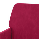 vidaXL Banc Rouge bordeaux 108x79x79 cm Velours