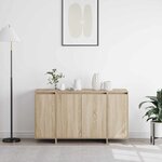 vidaXL Buffet Chêne Sonoma 135 x 41 x 75 cm Bois d'ingénierie