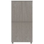 vidaXL Garde-robe HAMAR Gris clair 89x50x180 cm Bois massif de pin