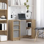 vidaXL Bureau Chêne artisanal Bois d'ingénierie 100 x 40 x 75 cm