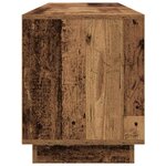 vidaXL Meuble TV avec éclairage LED vieux bois 193 5x41x50 cm