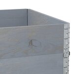 vidaXL Jardinière gris 120x80 cm bois massif de pin