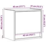 vidaXL Tables de chevet murales avec lumières LED 2 Pièces chêne fumé