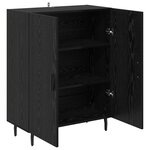 vidaXL Buffet Chêne noir 69 5 x 34 x 90 cm Bois d'ingénierie