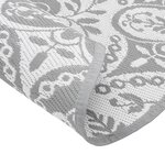 vidaXL Tapis d'extérieur ARAKIL gris clair Ø120 cm PP