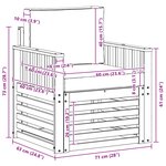 vidaXL 2 Pièce Ensemble de canapés d'extérieur Polyester