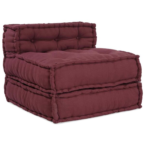 vidaXL Canapé modulaire 4 Pièces Marron tissu
