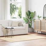 vidaXL Tapis Shaggy à poils longs NAVARRA crème 130x200 cm polyester