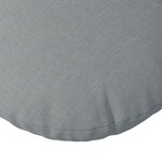 vidaXL Coussins de siège 2 Pièces Gris clair Ø80 x 29 cm tissu