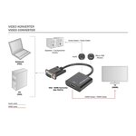 Convertisseur Vidéo VGA vers HDMI + Audio (3.5mm) DIGITUS