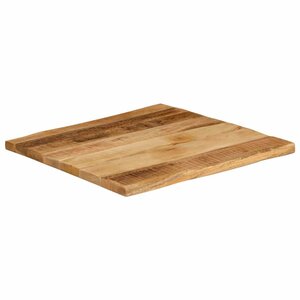 vidaXL Dessus de table bord vivant 40x40x2 5 cm bois de manguier brut