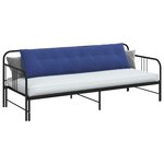 vidaXL Coussin de Dos Bleu police 200 x 50 cm Tissu en velours côtelé