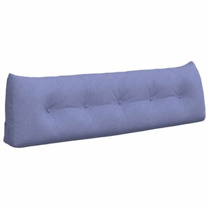 vidaXL Coussin de Dos Bleu denim 160 x 24 x 50 cm tissu
