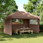 vidaXL Tente de fête Marron 292 x 440 x 315 cm Tissu Oxford