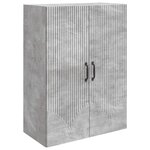 vidaXL Armoire Murale 66 x 34 5 x 90 cm Bois d'ingénierie Gris béton