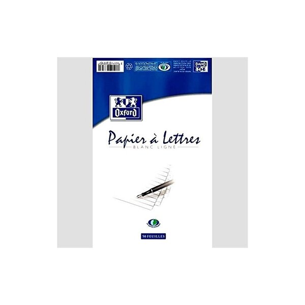 OXFORD Bloc papier 50 feuilles 80 grammes format 148x210 mm uni