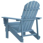vidaXL Chaise de jardin Adirondack bois de sapin massif bleu