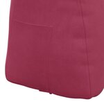 vidaXL Coussin de Dos Bordeaux 60 x 24 x 50 cm Velours