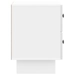 vidaXL Cabinet de chevet Blanc brillant 43 x 34 5 x 47 5 cm