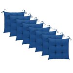 vidaXL Chaises pliables de jardin lot de 8 avec coussins Bois d'acacia