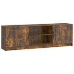 vidaXL Meuble TV Chêne fumé 150 x 31 x 47 cm Bois d'ingénierie
