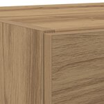vidaXL Meuble sous lavabo en chêne artisanal 78x37x59 cm en bois reconstitué