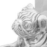 vidaXL Serre-livres 2 Pièces Argent 12 x 15 x 18 cm Aluminium