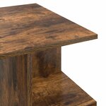 vidaXL Table basse Chêne Fumé 87 x 50 x 45 cm Bois d’ingénierie