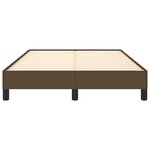 vidaXL Cadre de lit sans matelas marron foncé 120x200 cm tissu