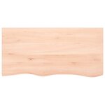 vidaXL Étagère murale 100x50x(2-4) cm bois de chêne massif non traité