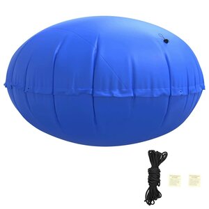 vidaXL Coussin de piscine d'hiver Bleu Ø 310 x 180 cm PVC