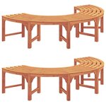 vidaXL Banc d'Arbre 2 Pièces Naturel 160 x 80 x 45 cm