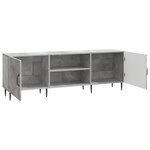 vidaXL Meuble TV Gris béton 150 x 31 x 50 cm Bois d'ingénierie
