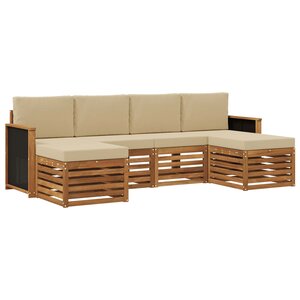vidaXL Ensemble de canapés d'extérieur 5 pc
