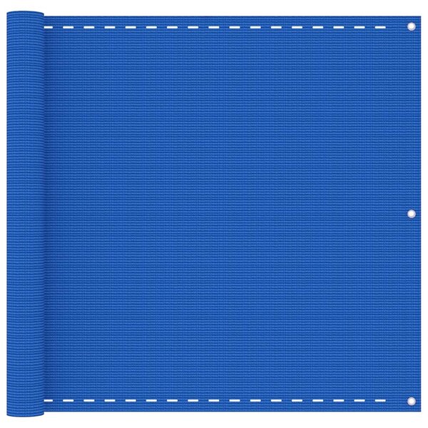 vidaXL Écran de balcon Bleu 90x600 cm PEHD
