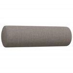 vidaXL Ensemble de canapés 3 Pièces avec coussins décoratifs taupe tissu