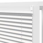 vidaXL Store plissé 90x125 cm Blanc