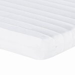 vidaXL Matelas en mousse blanc 100x210 cm 7 zones dureté 20 ILD