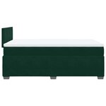 vidaXL Sommier à lattes de lit avec matelas vert foncé 120x190 cm
