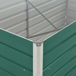 vidaXL Jardinière 160 x 80 x 45 cm Acier galvanisé Vert