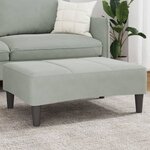 vidaXL Repose-pied gris clair 77x55x31 cm velours