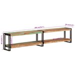 vidaXL Meuble TV 200x30x40 cm bois massif de récupération